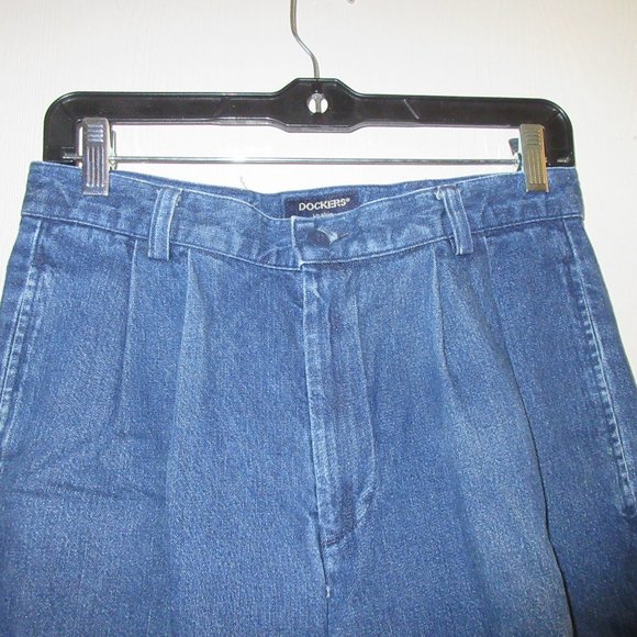 DOCKERS Blue Denim Jeans Khakis W30 - Picture 2 of 6